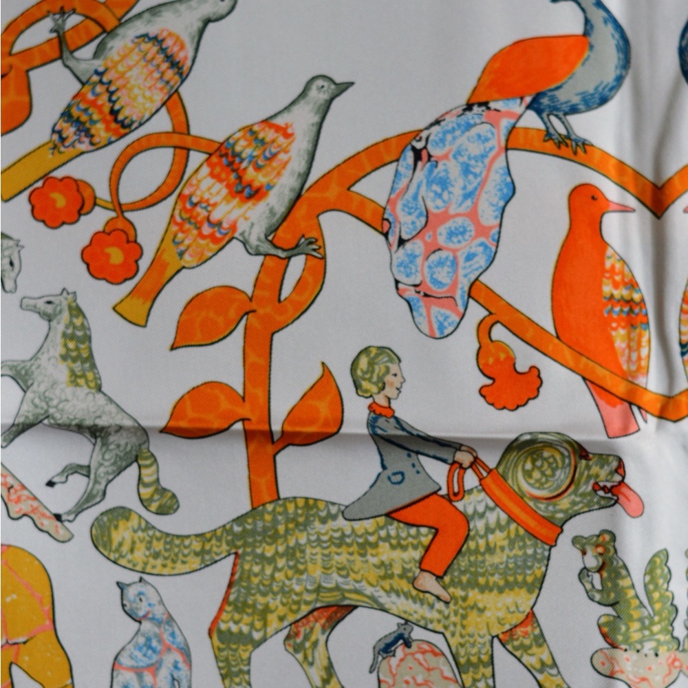 Hermes Early America silk 90cm scarf - Picture 13 of 16